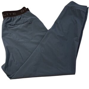 GoLite Women’s Performance Joggers Blue Size Medium stretch waistband pocket EUC